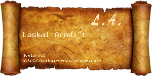 Laskai Arnót névjegykártya
